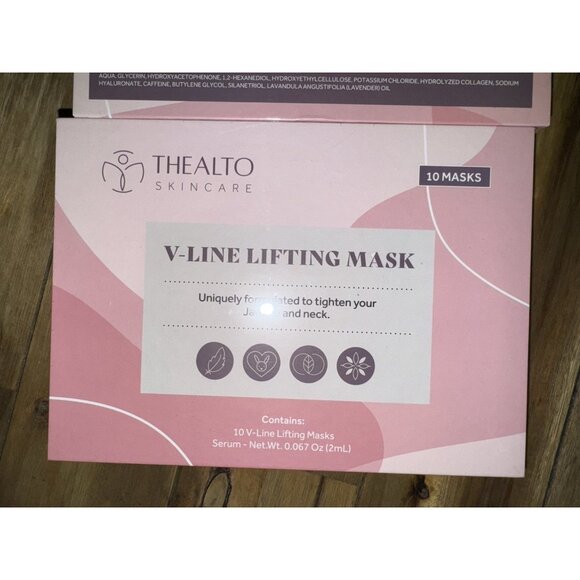 Thealto V-Line Chin Neck Lifting 10 Masks serum décolleté hyaluronic acid 2/2026 - Picture 5 of 5